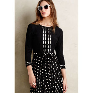 Anthropologie Sparrow Scalloped Striped Cardigan